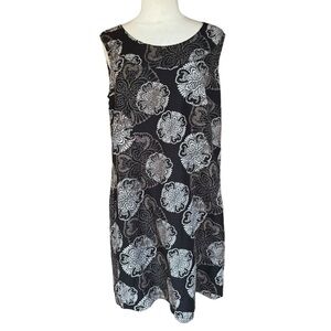 212 Collection Linen Blend‎ Shift Dress